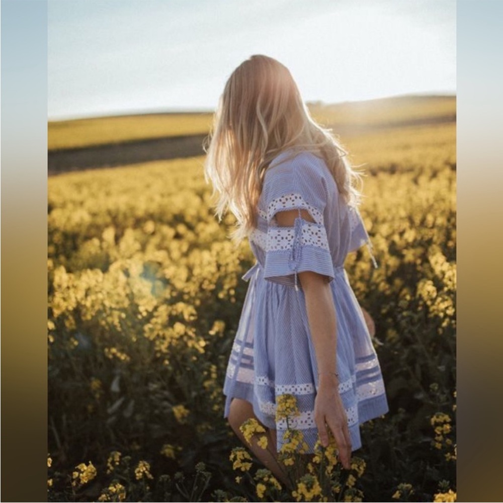 LOVER brand | Stripe Lace cotton Dress